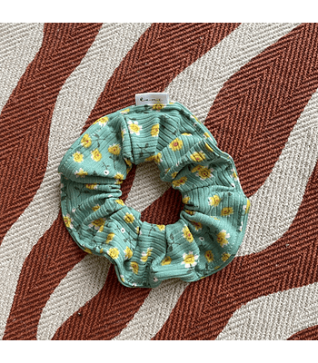 Moño margaritas verde