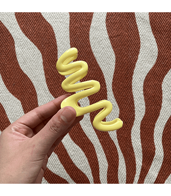 Hair claws curvas - Amarillo