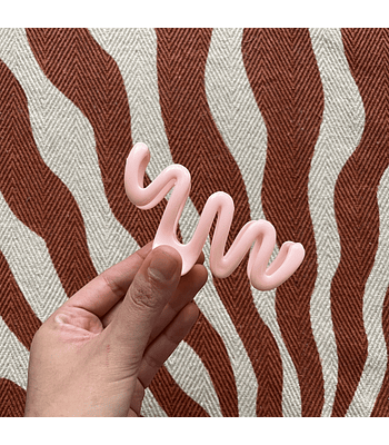 Hair claws curvas - Rosado