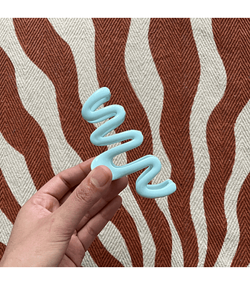 Hair claws curvas - Turquesa