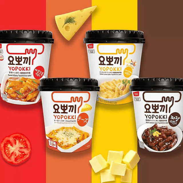 Tteokbokki/ Topokki/ Yopokki 5 Topokki Buldak Instantaneo