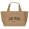 TOTE BAG CAMEL BLACK LOGO M