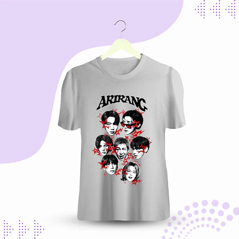 POLERA BTS ARIRANG ESTRELLAS