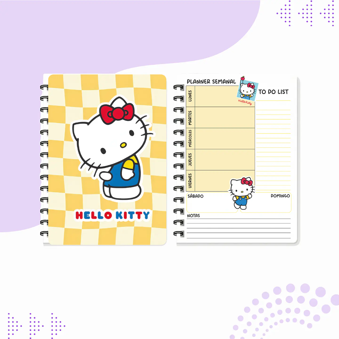 PLANNER HELLO KITTY AMARILLO 1