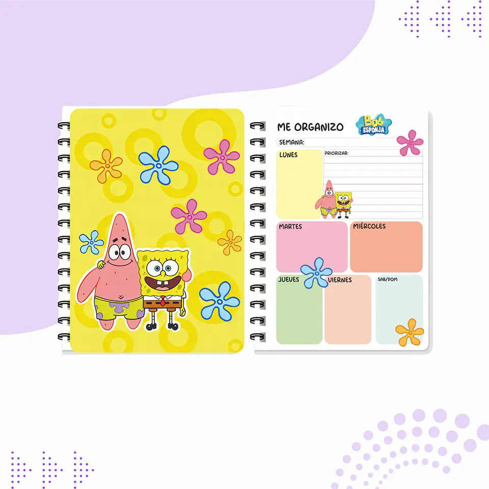 AGENDA BOB ESPONJA Y PATRICIO  1