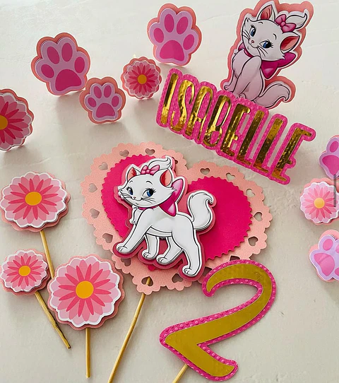 CAKE TOPPER GATITA MARIE