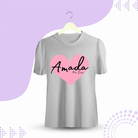 POLERA CRISTIANA AMADA POR DIOS 