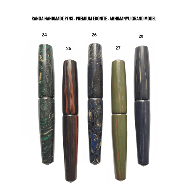 Abhimanyu Grand Premium Ebonite Colour Set 2