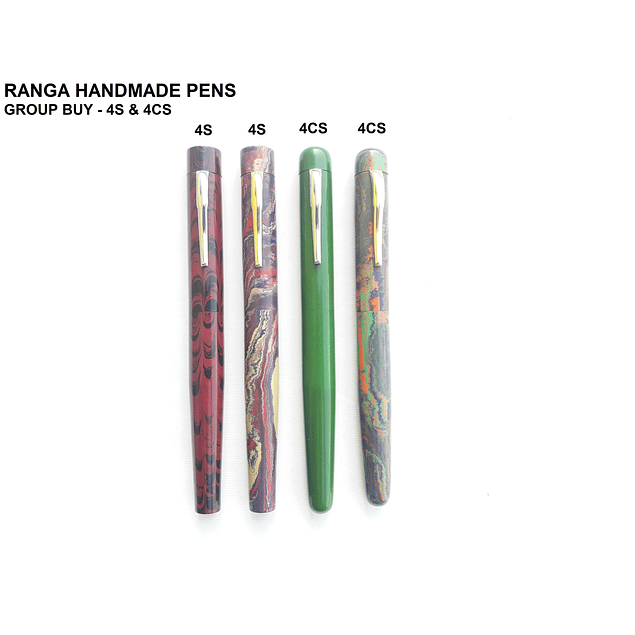 Model 4CS -Premium Ebonite - Colour Set 1 -3 in 1 Filling