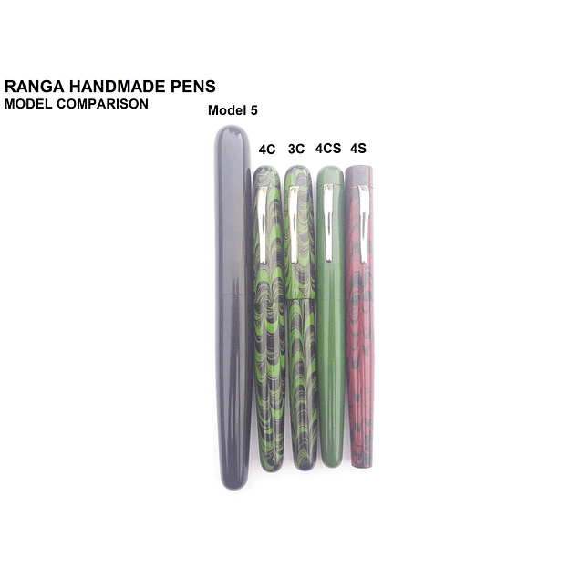 Model 4CS -Premium Ebonite - Colour Set 2 -3 in 1 Filling