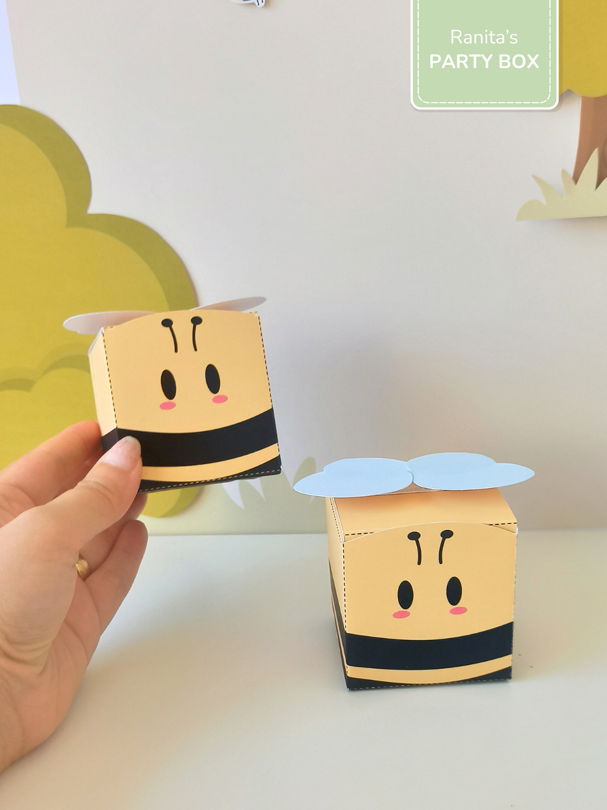 Caixa de Lembrança | Abelhinha – Festa Ursinho Ben 1