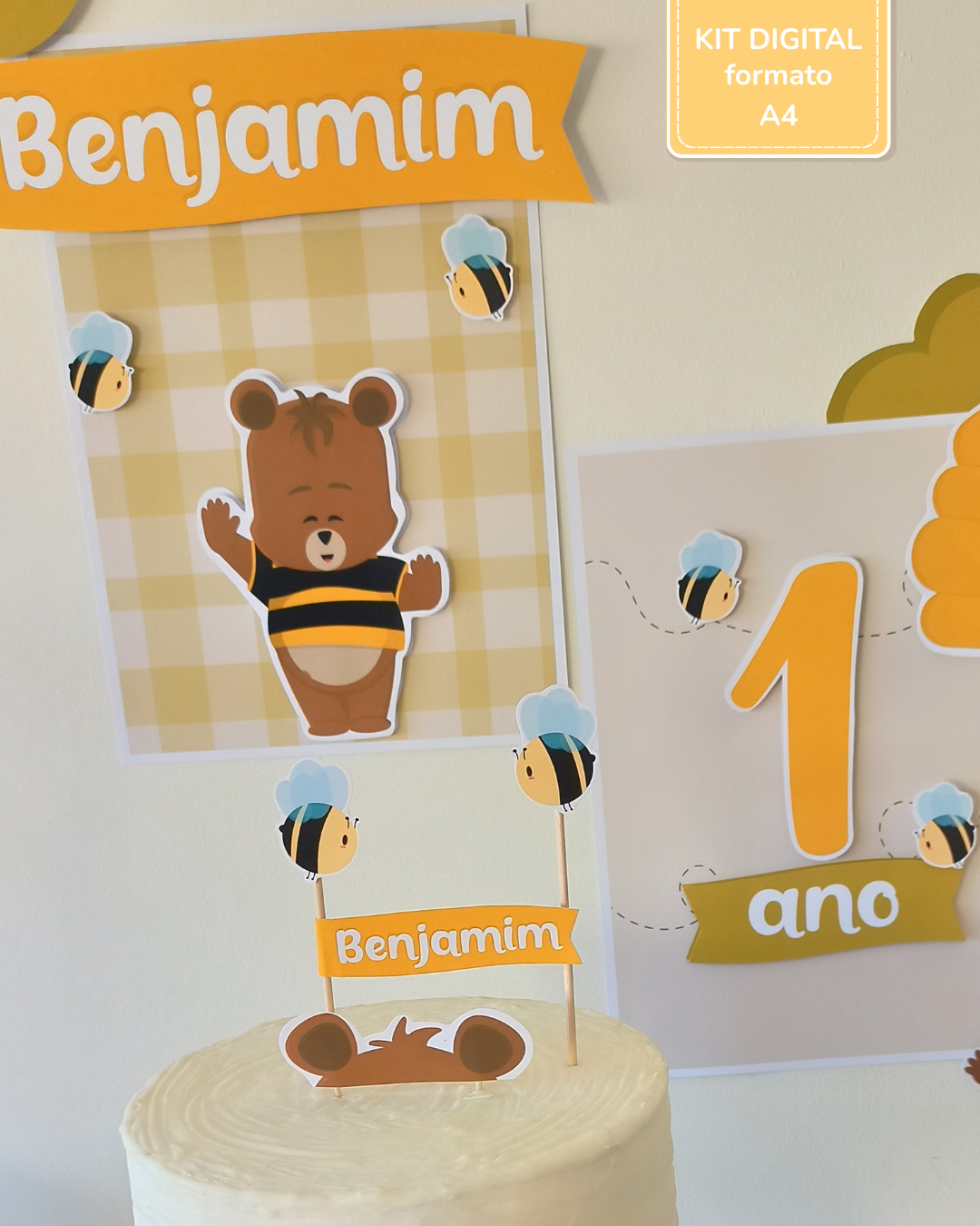  Kit Digital A4 (V. Quadrinhos) - Ursinho Ben  3