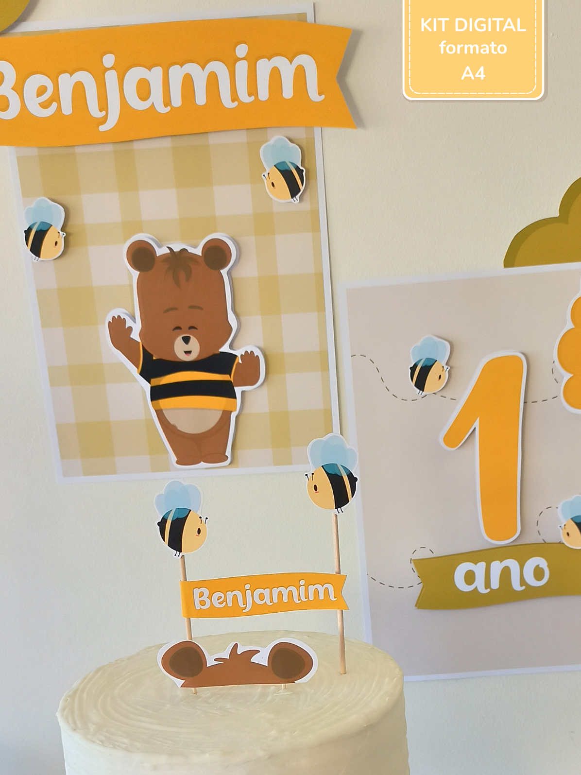  Kit Digital A4 | V. Quadrinhos - Ursinho Ben - 3