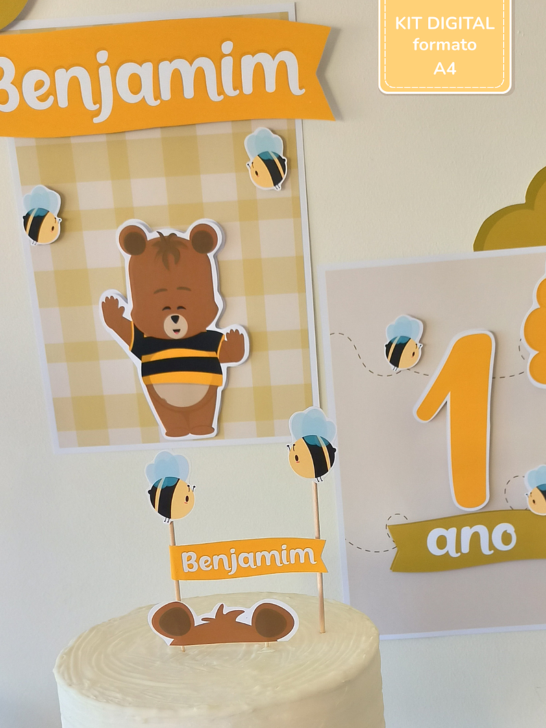  Kit Digital A4 | V. Quadrinhos - Ursinho Ben - 3