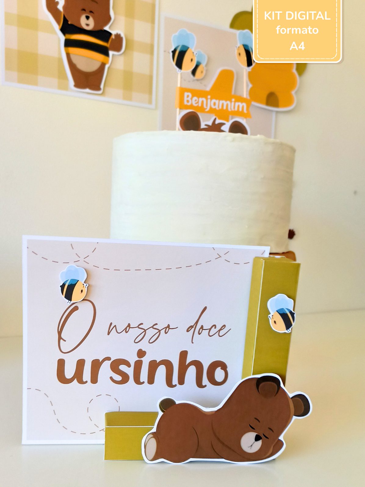  Kit Digital A4 | V. Quadrinhos - Ursinho Ben - 4