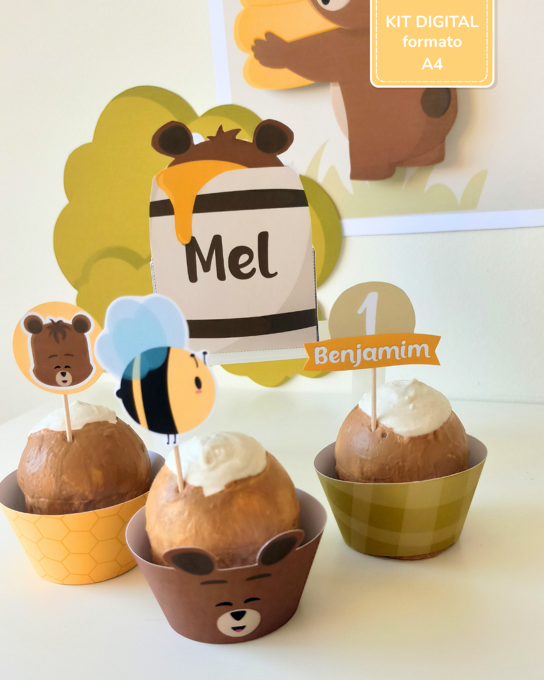  Kit Digital A4 (V. Quadrinhos) - Ursinho Ben  5