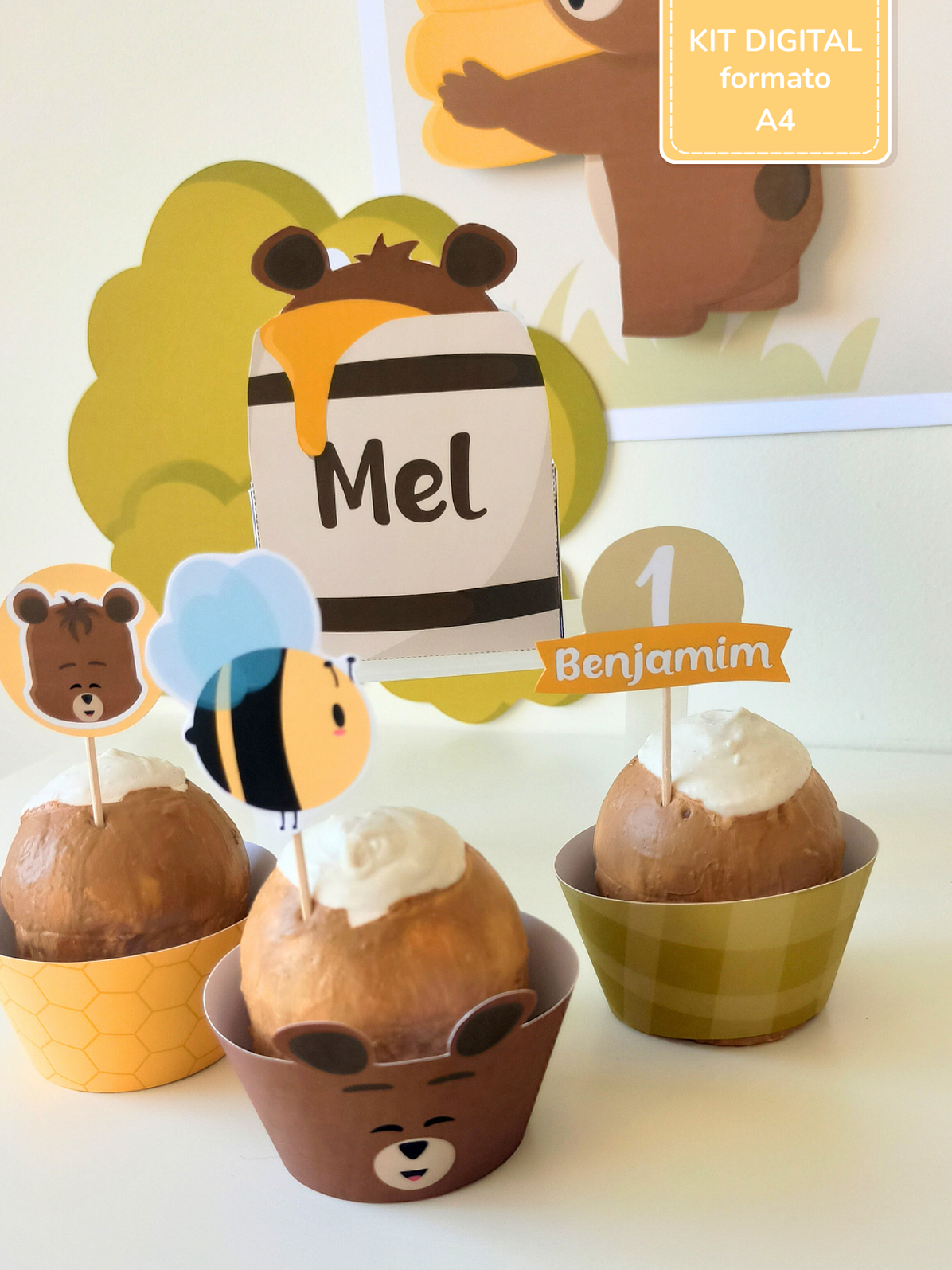  Kit Digital A4 | V. Quadrinhos - Ursinho Ben - 5