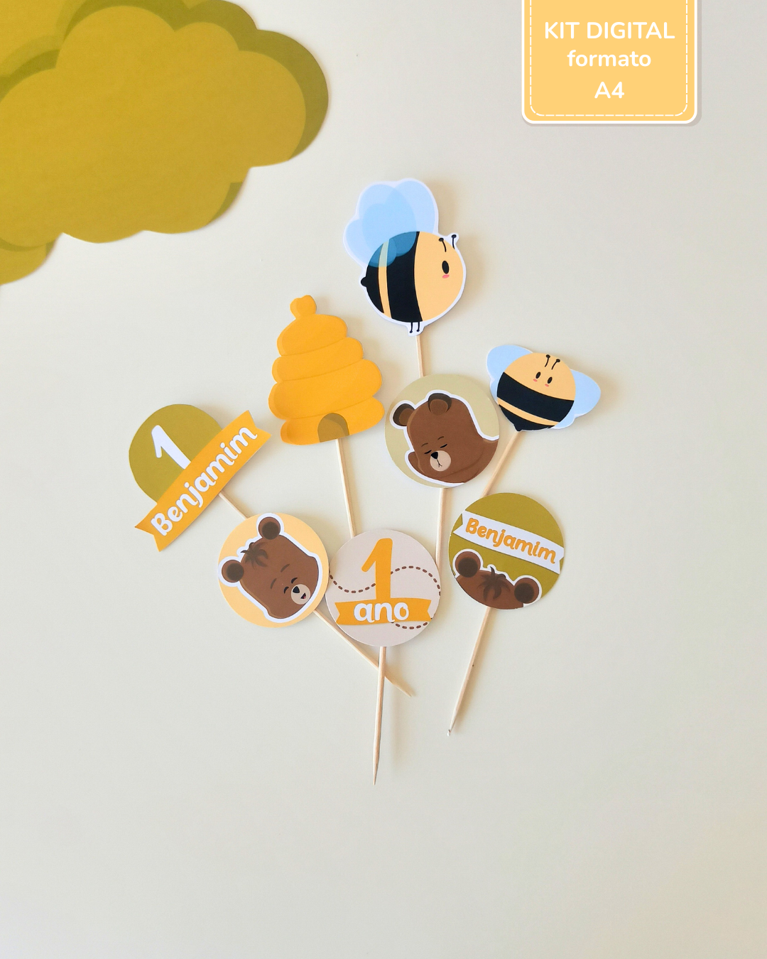  Kit Digital A4 (V. Quadrinhos) - Ursinho Ben  6