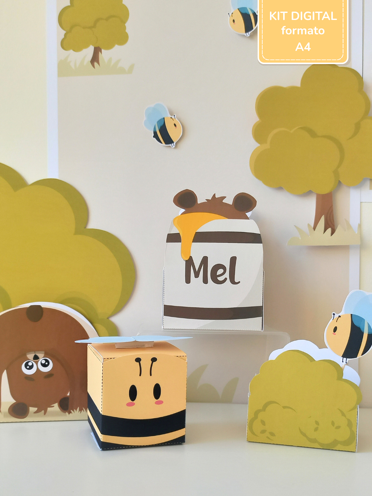  Kit Digital A4 | V. Quadrinhos - Ursinho Ben - 7