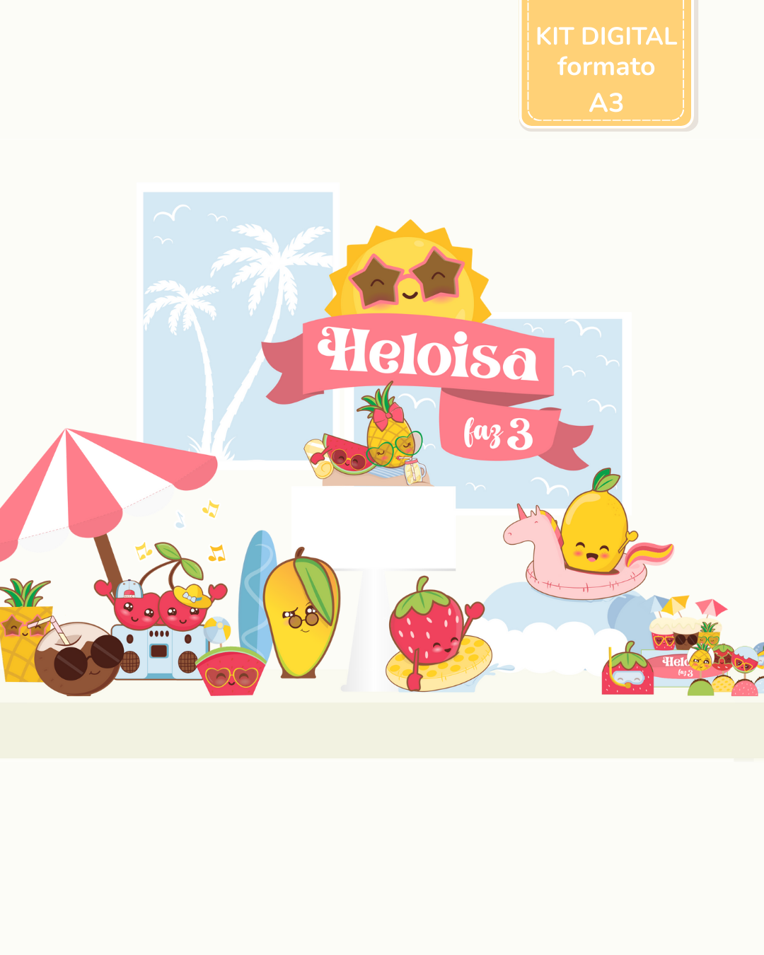  Kit Digital A3 - Summer Fruits 1