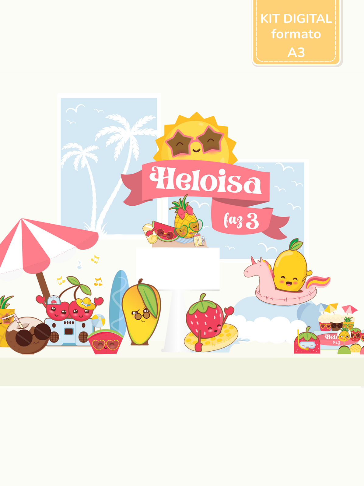  Kit Digital A3 - Summer Fruits 1