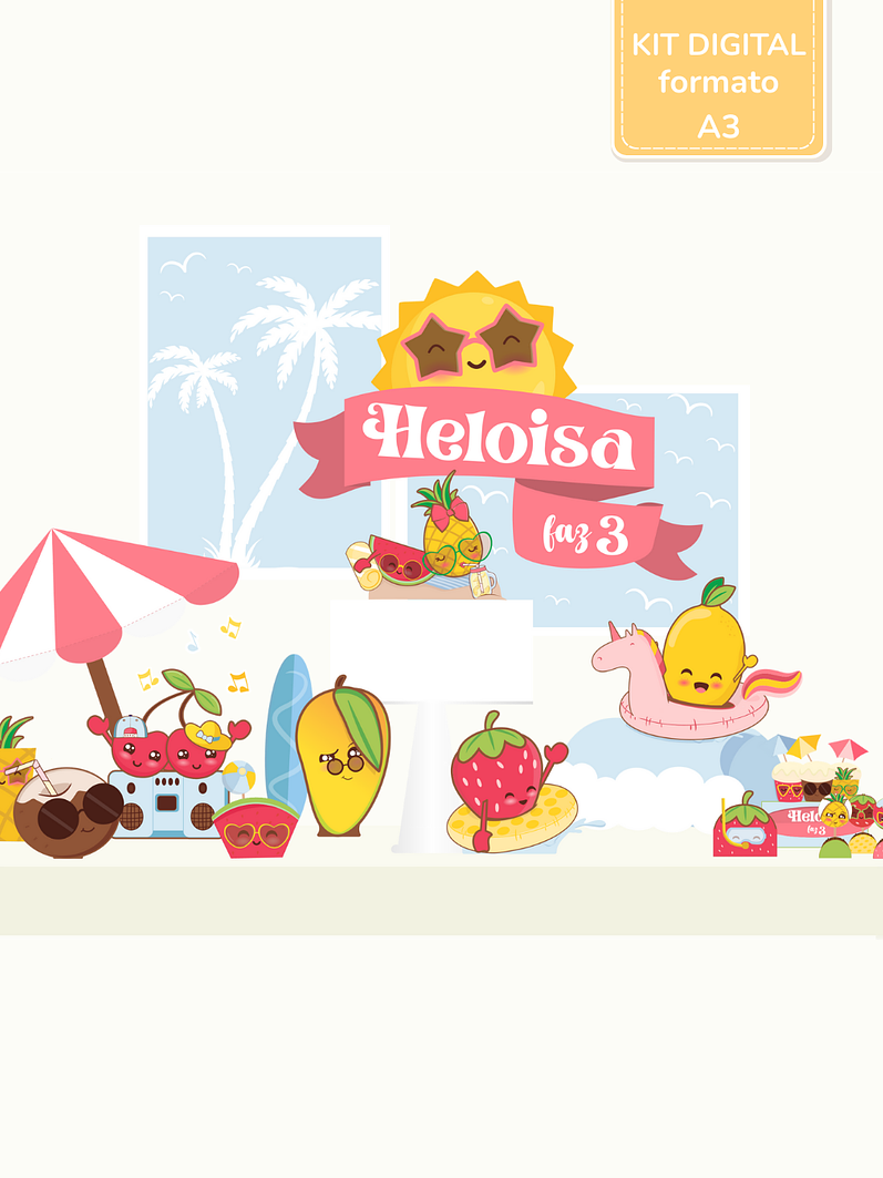  Kit Digital A3 - Summer Fruits 1