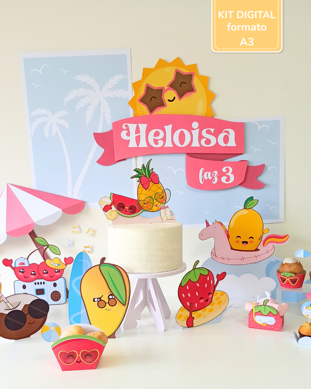  Kit Digital A3 - Summer Fruits 3