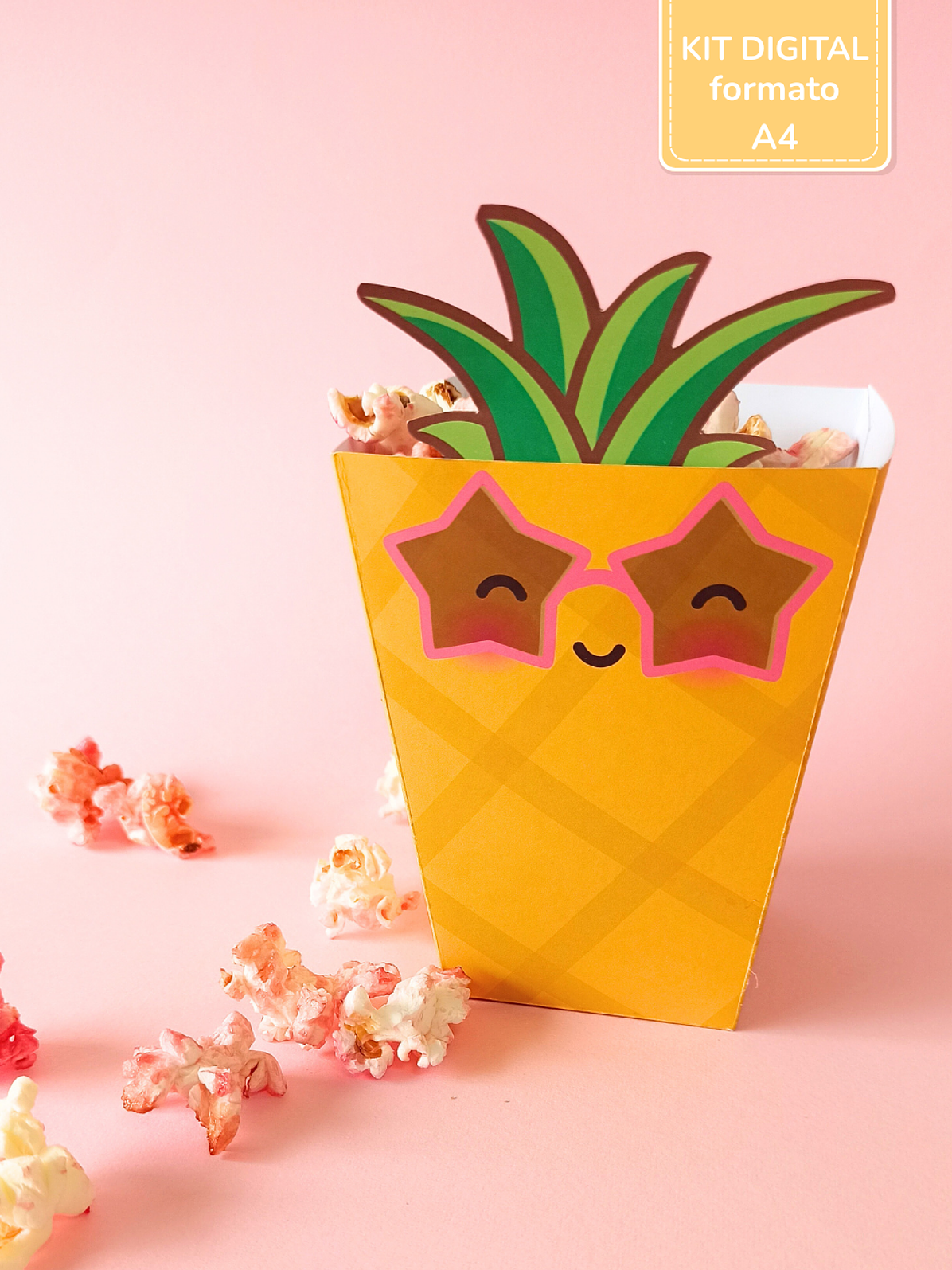 Kit Digital A4 | Caixas de Snacks - Summer Fruits 3