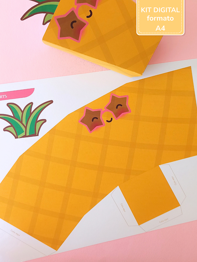 Kit Digital A4 | Caixas de Snacks - Summer Fruits 4