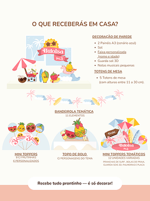 Kit de festa Essência – Festa Summer Fruits
