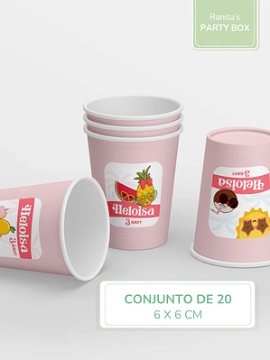 Etiquetas autocolantes personalizadas | 20 Unid. – Festa Summer Fruits