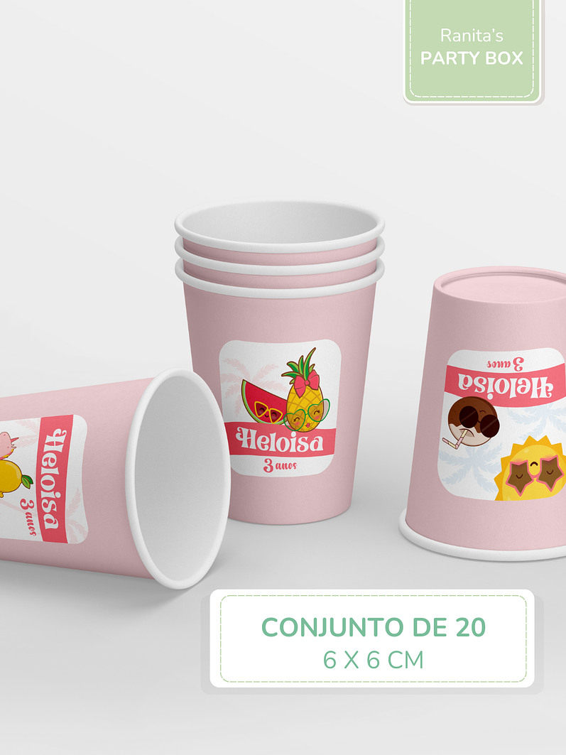 Etiquetas autocolantes personalizadas | 20 Unid. – Festa Summer Fruits 1