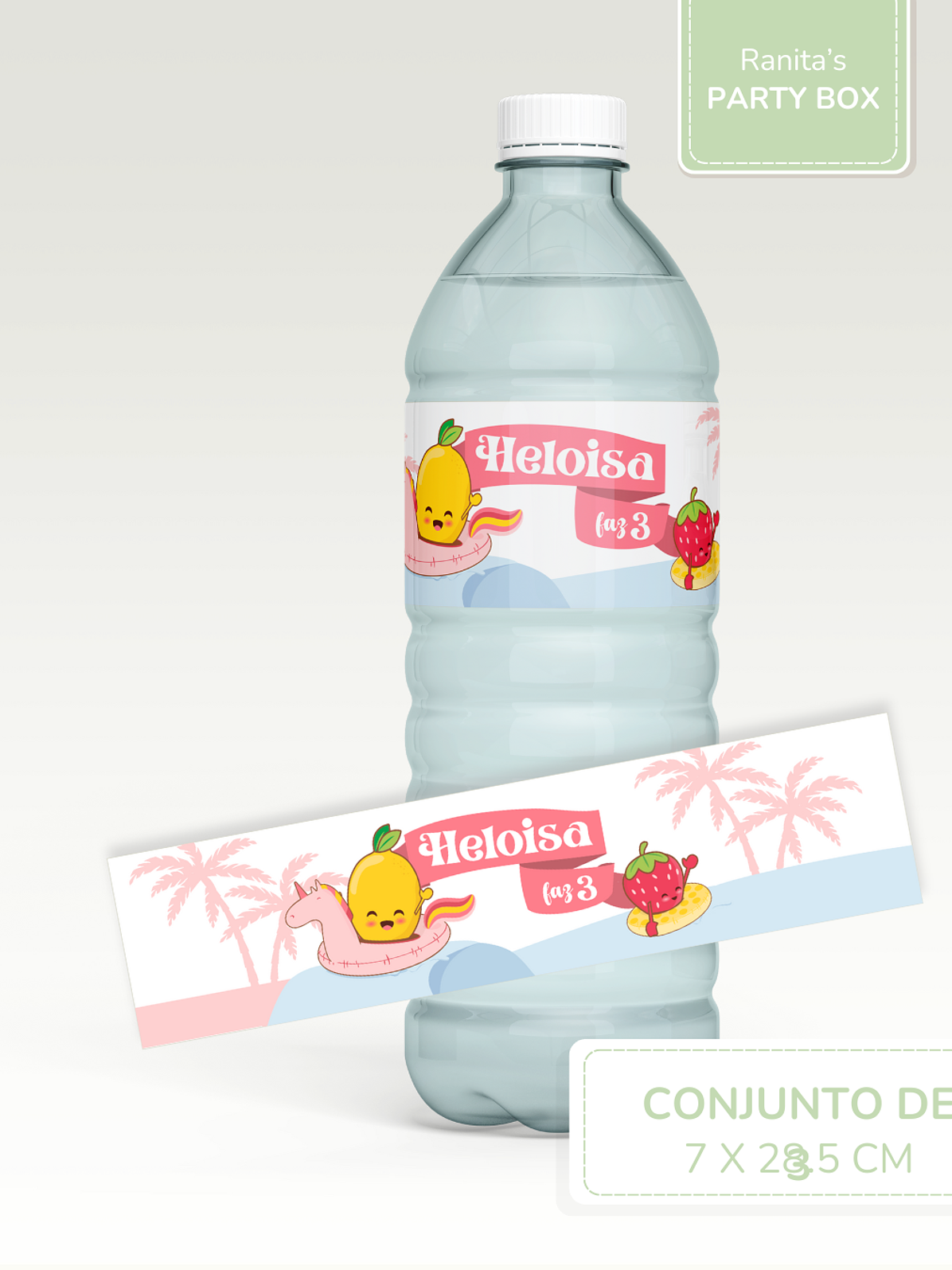 Rótulos garrafas personalizadas Grand| 3 Unid. – Festa Summer Fruits 2