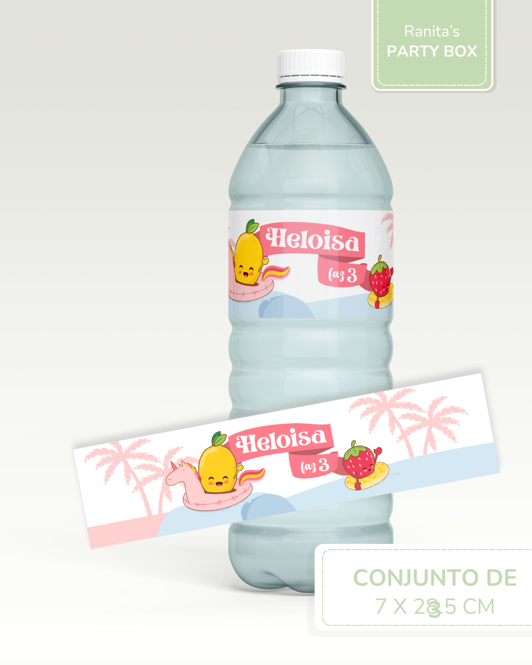 Rótulos garrafas personalizadas Grand| 3 Unid. – Festa Summer Fruits 2