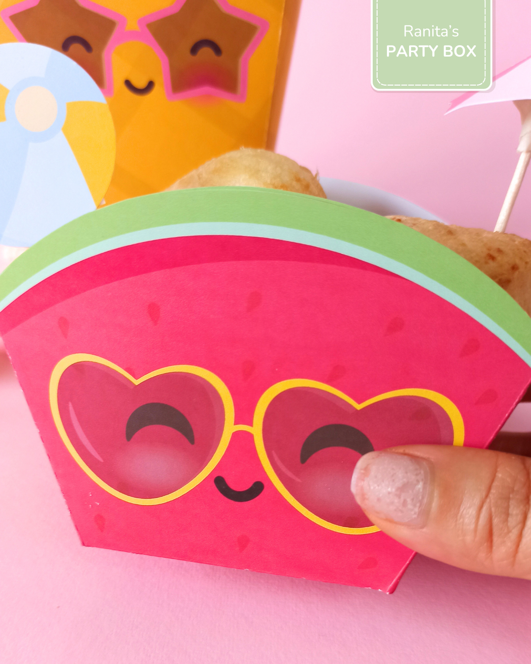 Caixa de snacks | Melancia – Festa Summer Fruits 1