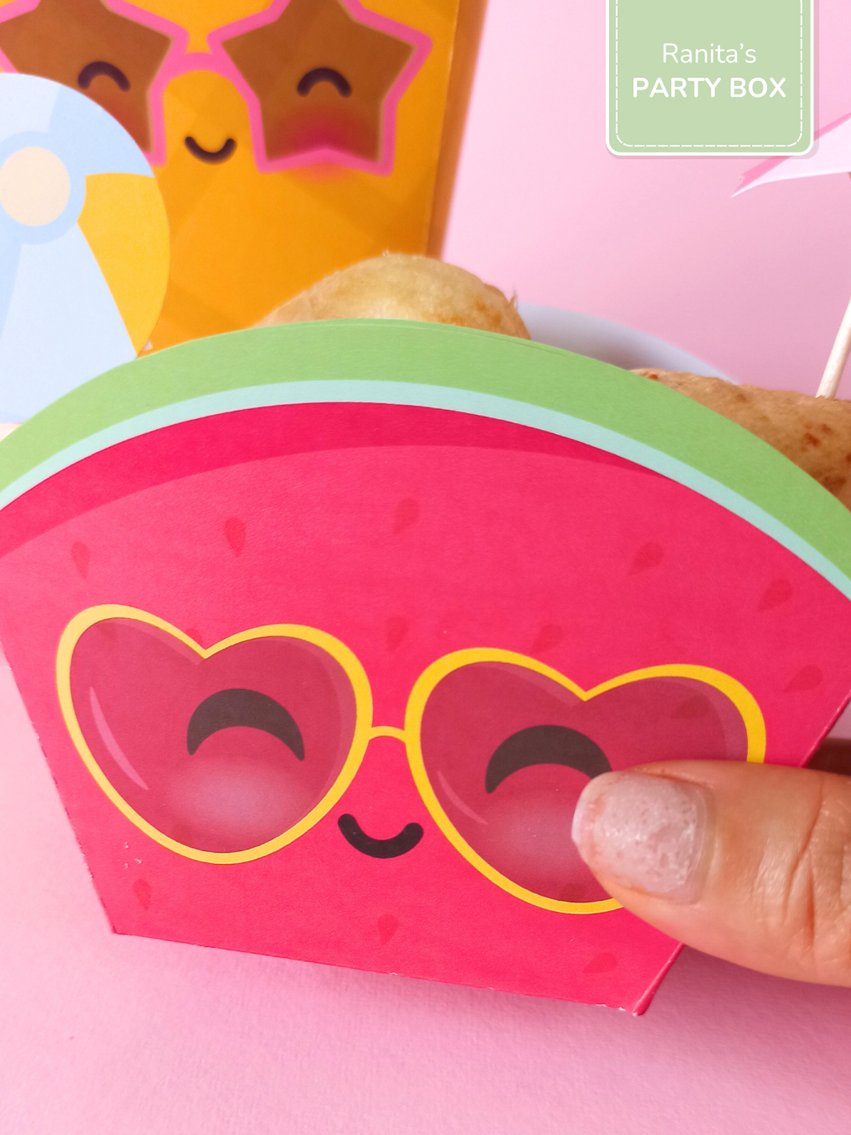 Caixa de snacks | Melancia – Festa Summer Fruits 1