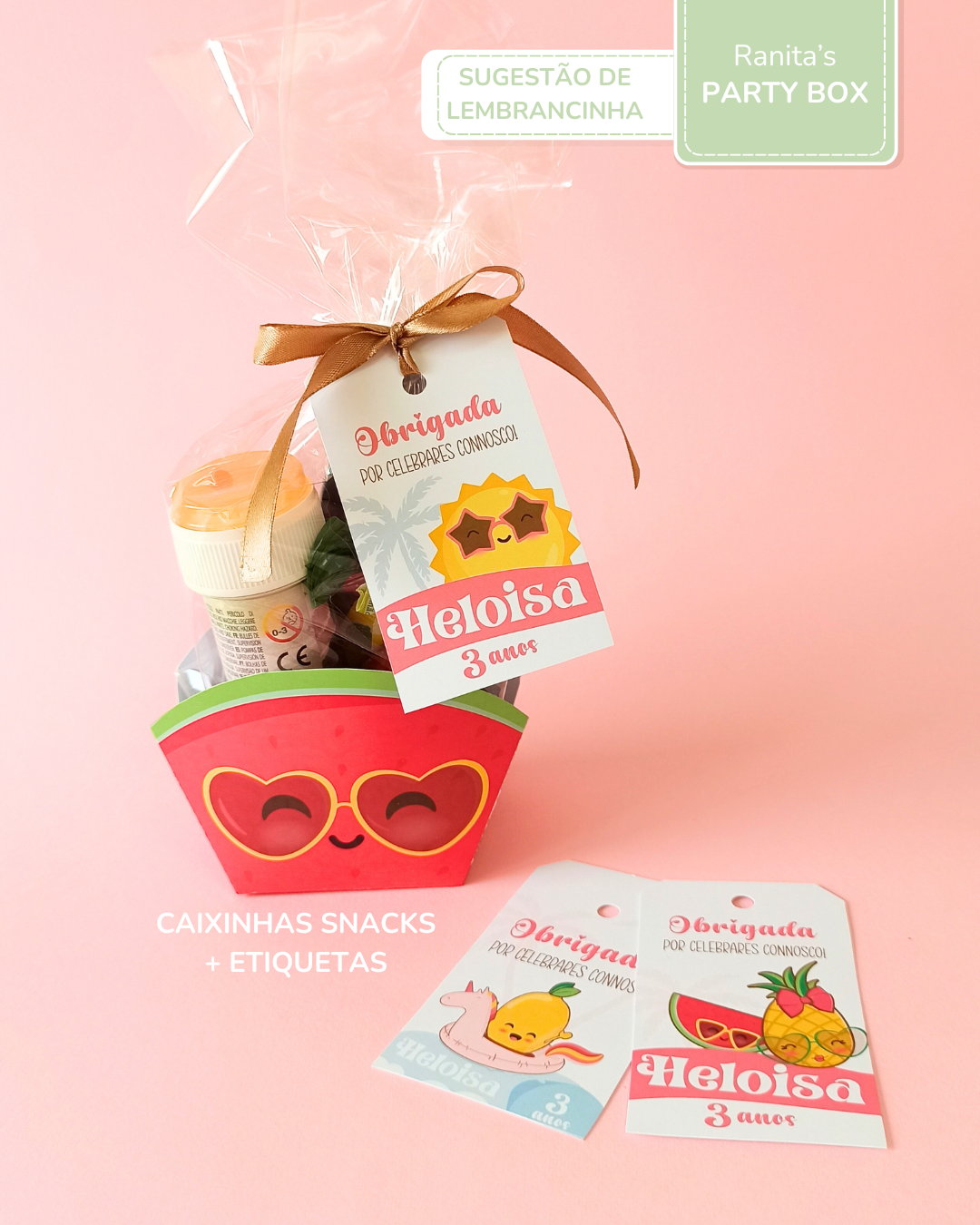 Caixa de snacks | Melancia – Festa Summer Fruits 2