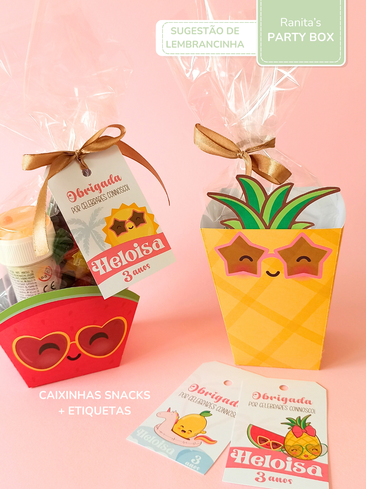 Caixa de Pipocas | Ananás – Festa Summer Fruits 2