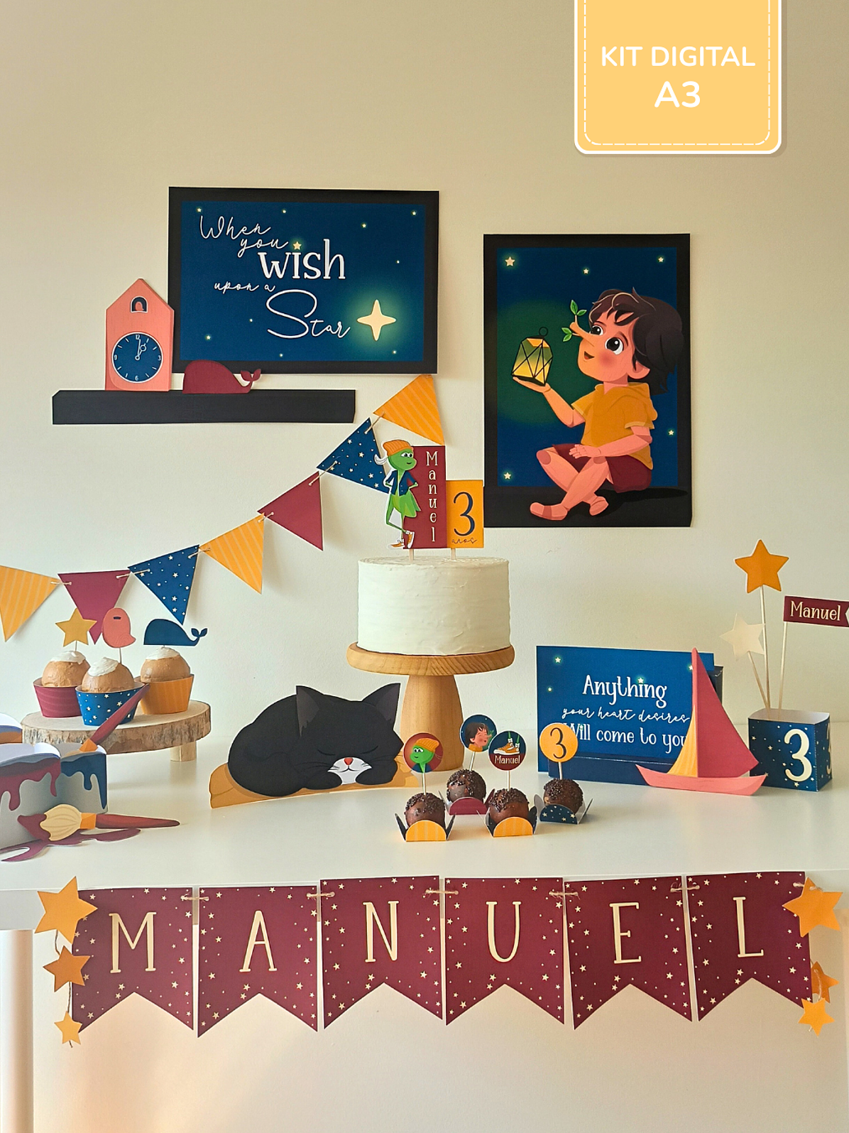  Kit Digital A3 e A4 - Pinoquio 3