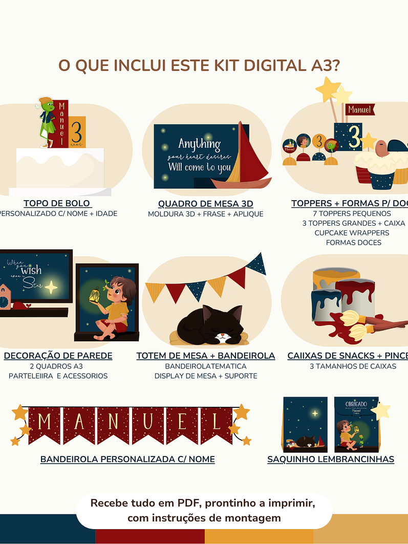  Kit Digital A3 e A4 - Pinoquio 2