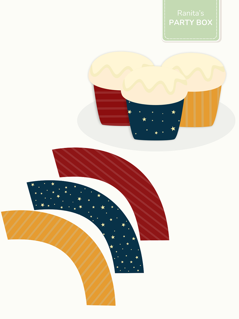 Cupcake wrappers | 6 Unid. – Festa Pinóquio 2