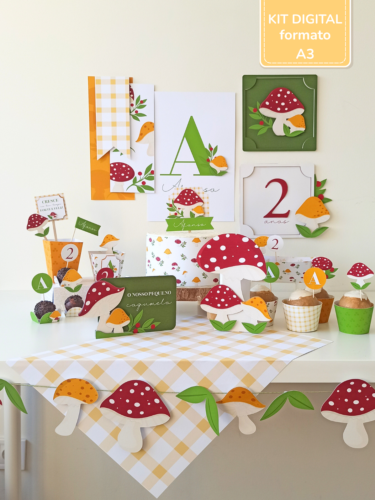  Kit Digital A3 - Cogumelos 2
