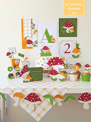  Kit Digital A3 - Cogumelos