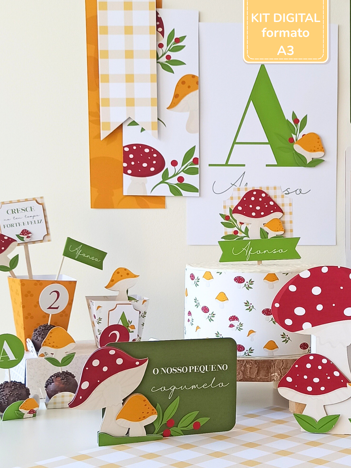  Kit Digital A3 - Cogumelos 3