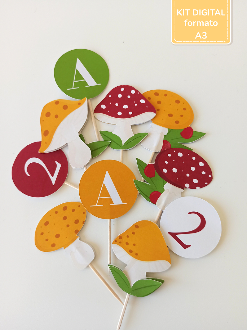  Kit Digital A3 - Cogumelos 7