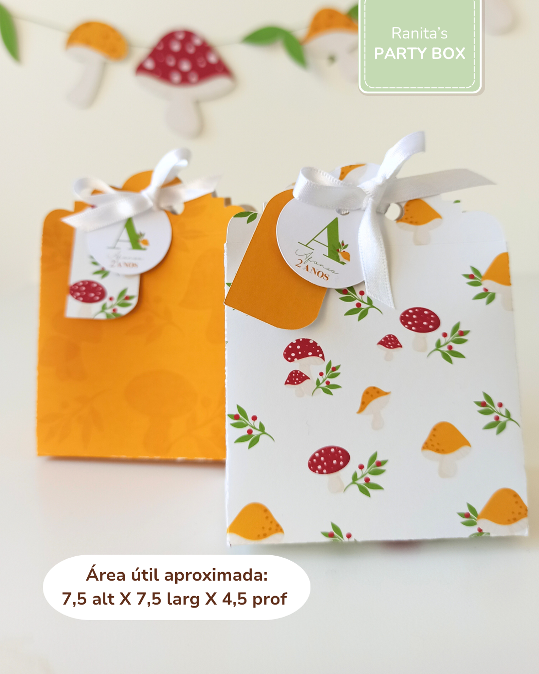 Saquinho delicado - Festa Cogumelos 2