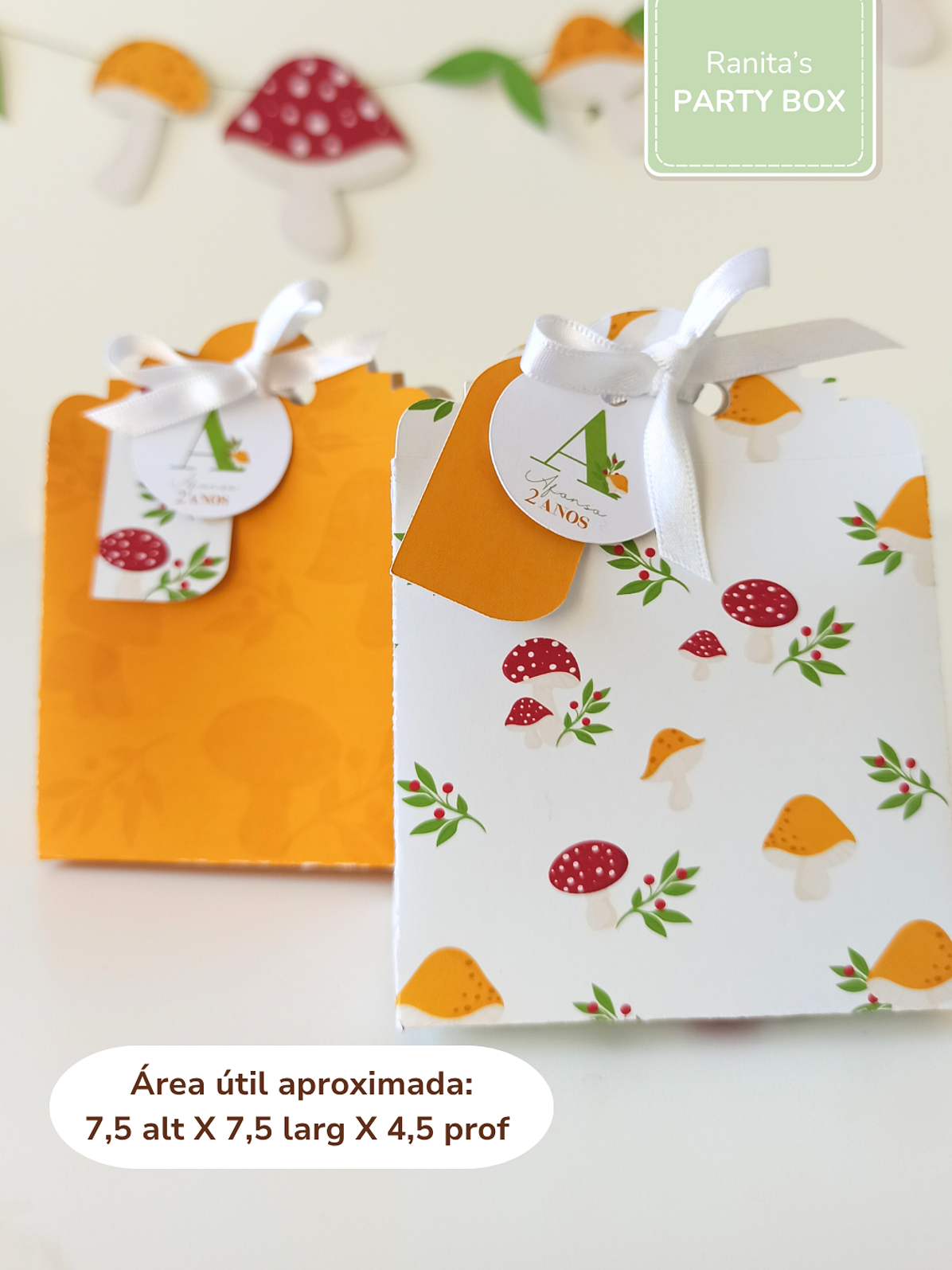 Saquinho delicado - Festa Cogumelos 2