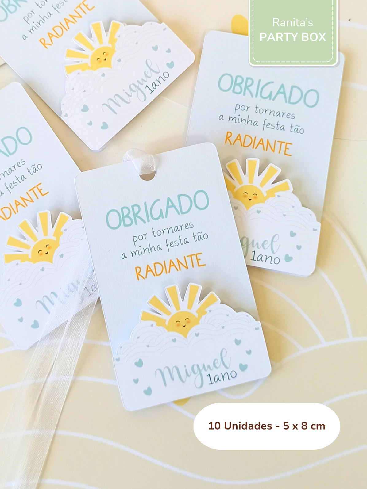 Etiquetas lembranças | 10 Unid. – Festa Sunshine 2