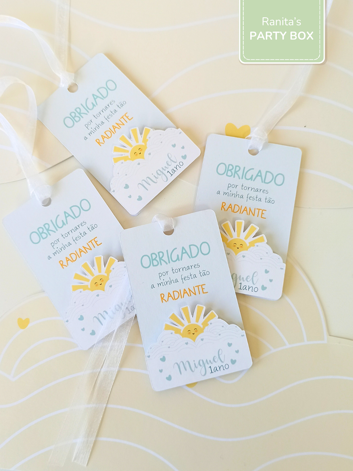 Etiquetas lembranças | 10 Unid. – Festa Sunshine 1