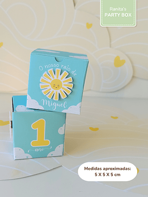 Caixa um docinho - Festa Sunshine - Raio de Sol